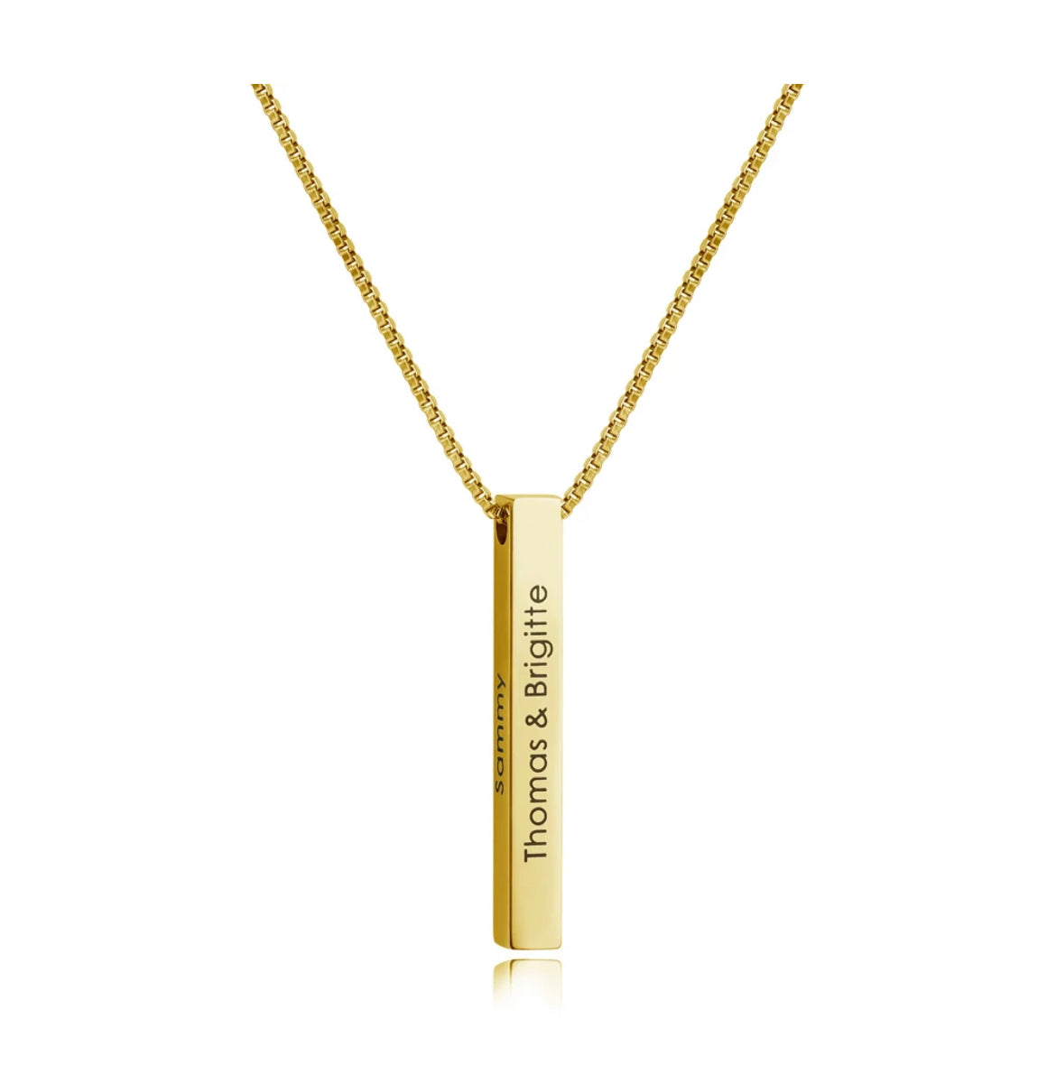 Customized Square Bar Necklace